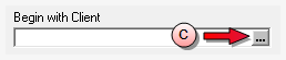 Begin with Client option selection