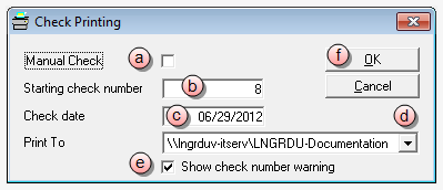 Check print options, and print